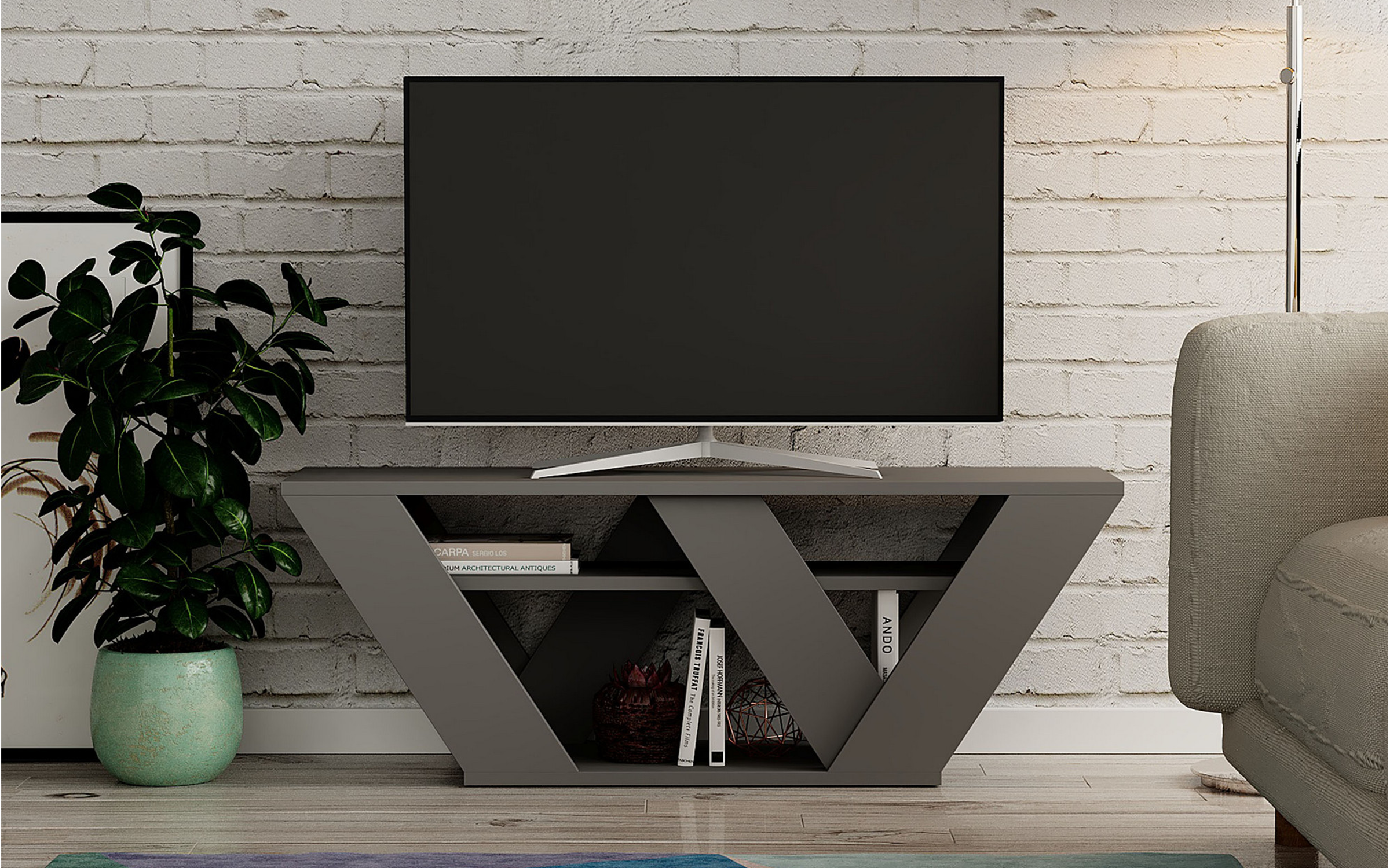 Modul TV Pirelo, antracit  3